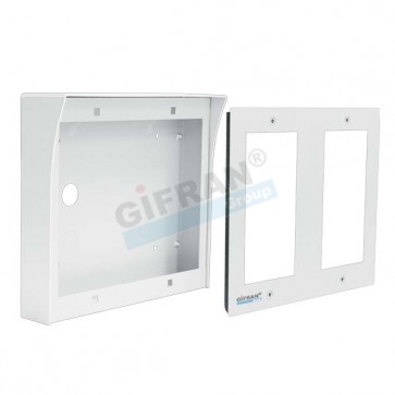 Contenitore 2x2 per pulsantiera videocitofono 