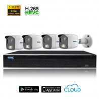 Kit Videosorveglianza AHD 2MPX / 5MPX Lite completo di XVR 8 canali e 4 telecamere  include disco 1000 GB