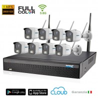 kit videosorveglianza wireless senza fili 4 telecamere 1080P