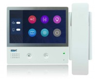 Monitor videocitofono 7 pollici touch screen con cornetta collegamento 2 fili