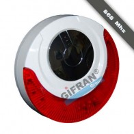 Sirena senza fili da interno o esterno con batteria tampone per antifurto