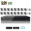 Kit Videosorveglianza Ultra AHD 16 telecamere 8 MPX (4K) / 5 MPX completo di disco 1000 GB