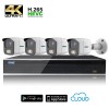 Kit Videosorveglianza Ultra AHD 4 telecamere 8 MPX (4K) / 5 MPX completo di disco 1000 GB