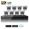 Kit Videosorveglianza Ultra AHD 8 Telecamere 8 MPX (4K) / 5 MPX completo di disco 1000 GB