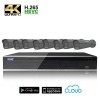 Kit Videosorveglianza Ultra AHD 8 Telecamere 8 MPX (4K) / 5 MPX con focale variabile motorizzata completo di disco 1000 GB