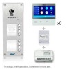 Kit videocitofono 8 appartamenti con pulsantiera e monitor WIFI 7 pollici Touch screen