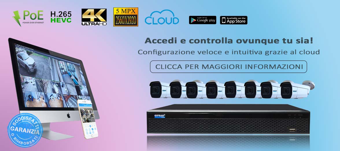 Kit videosorveglianza casa